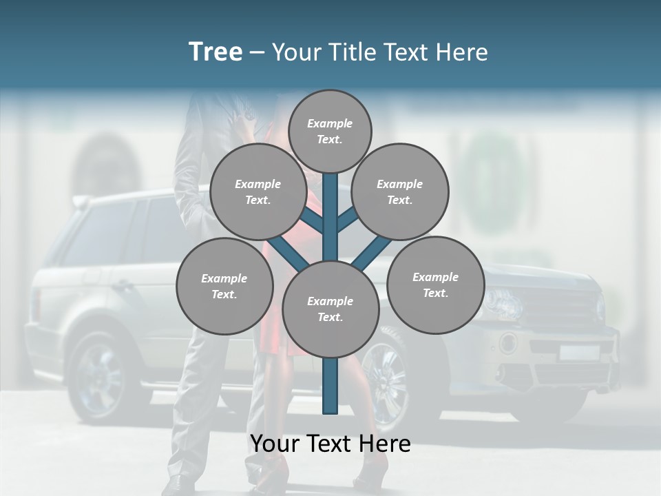 Couple And Car PowerPoint Template