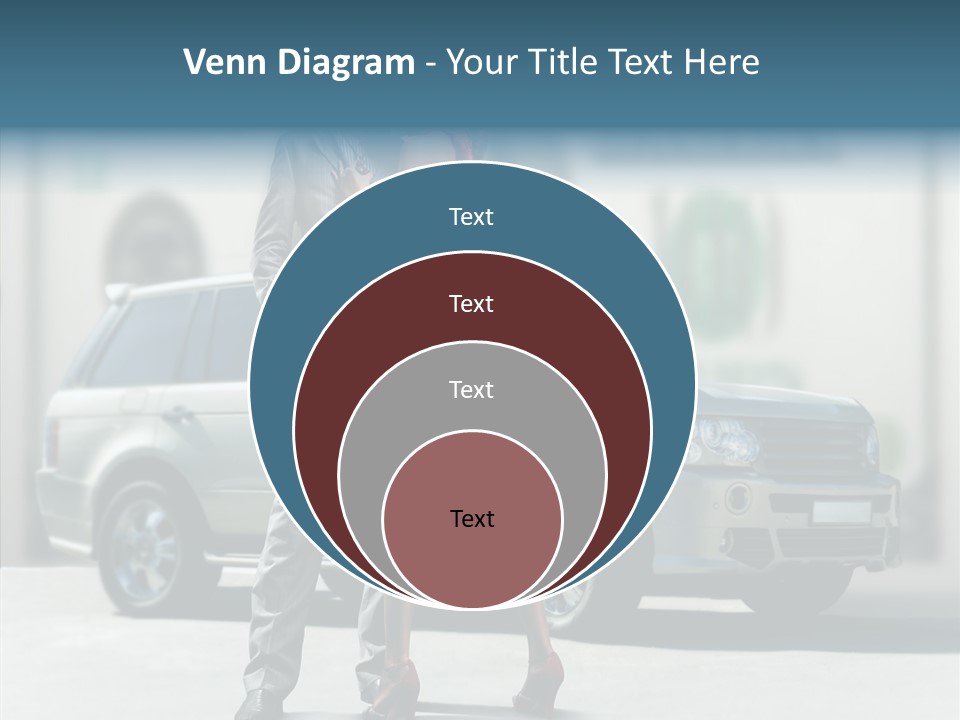 Couple And Car PowerPoint Template