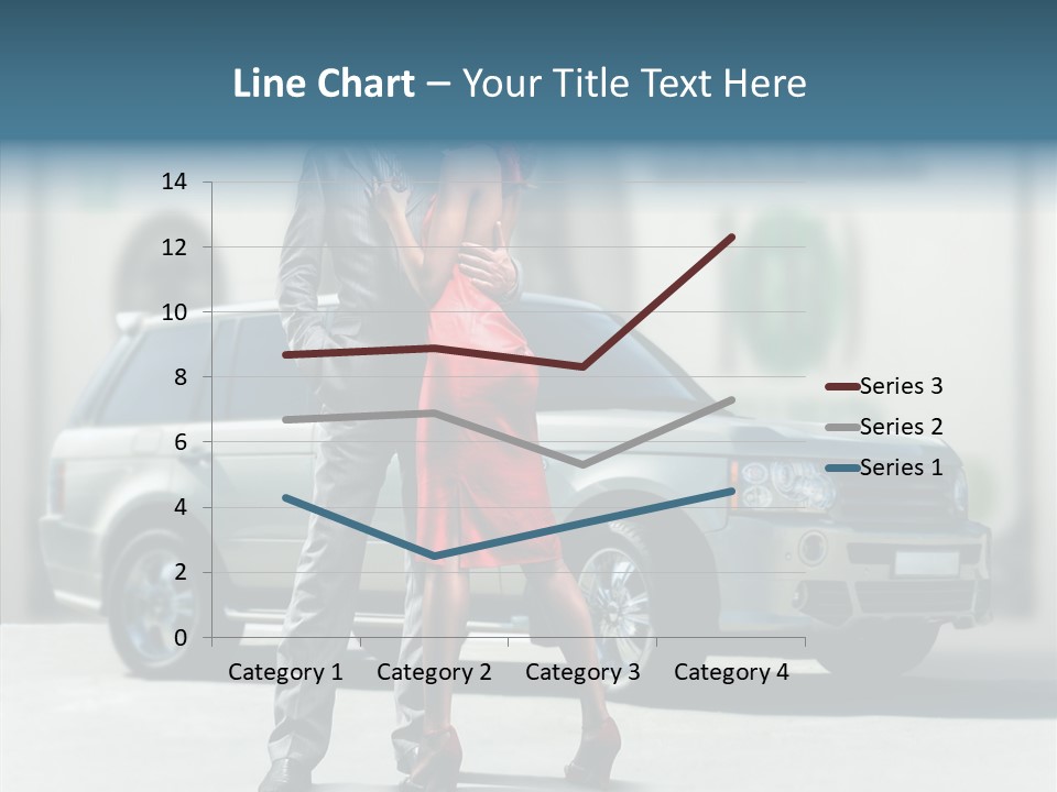 Couple And Car PowerPoint Template