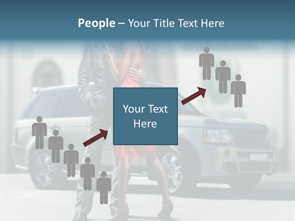 Couple And Car PowerPoint Template