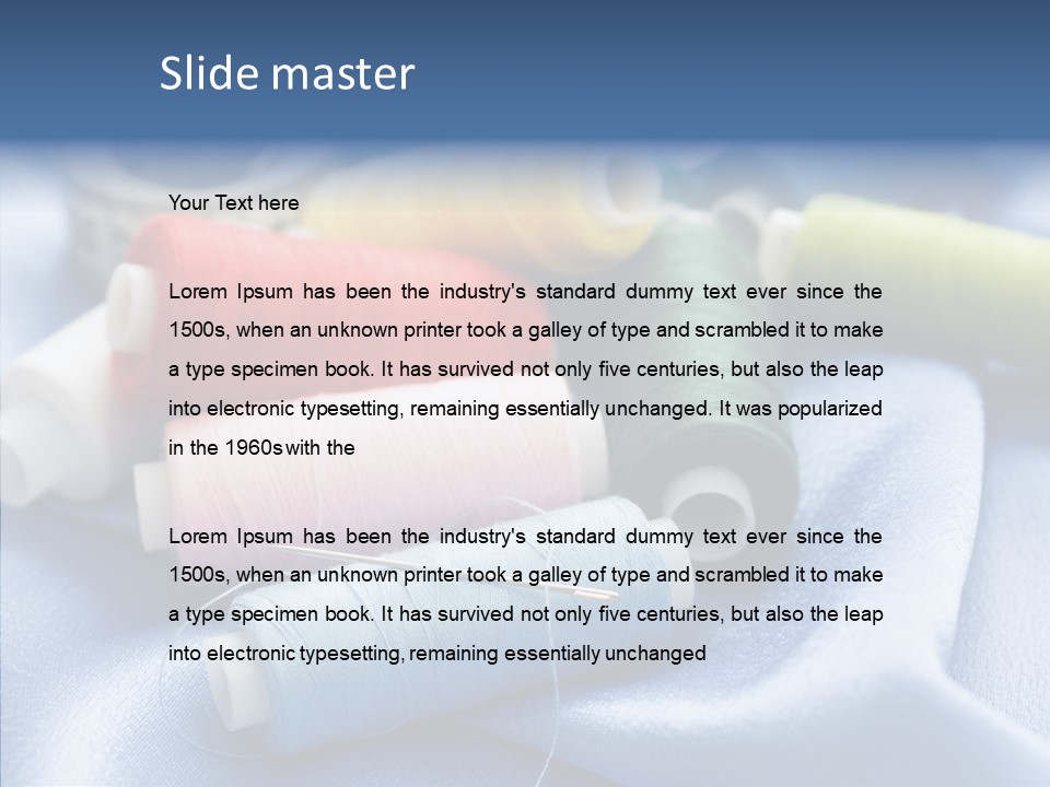 Hand Sewing PowerPoint Template