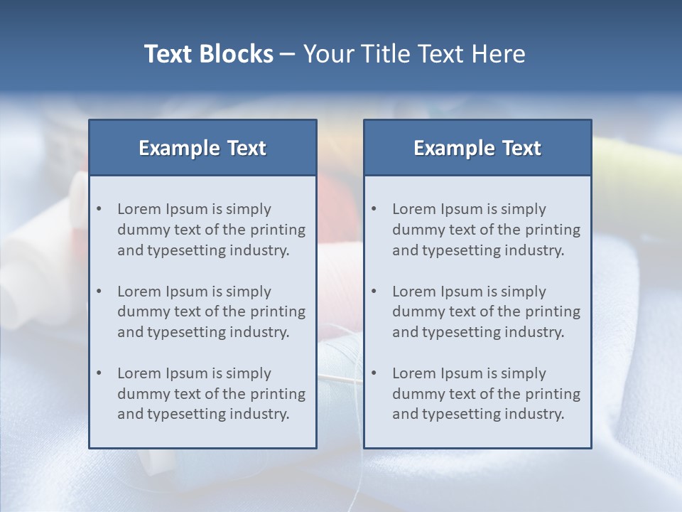 Hand Sewing PowerPoint Template