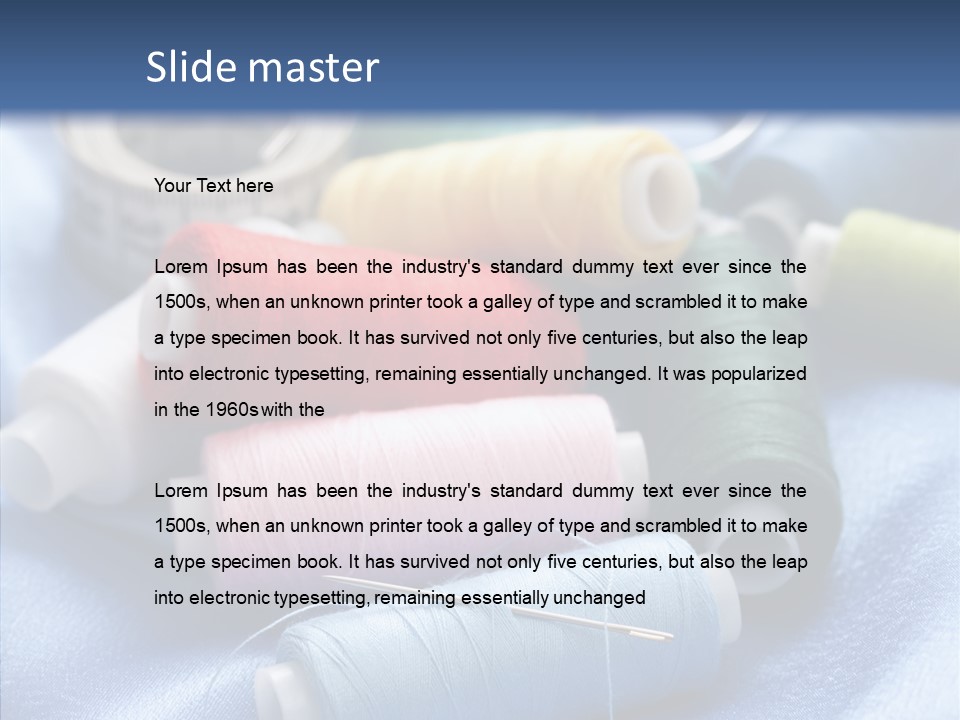 White Fashion Craft PowerPoint Template