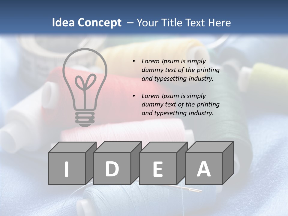 White Fashion Craft PowerPoint Template