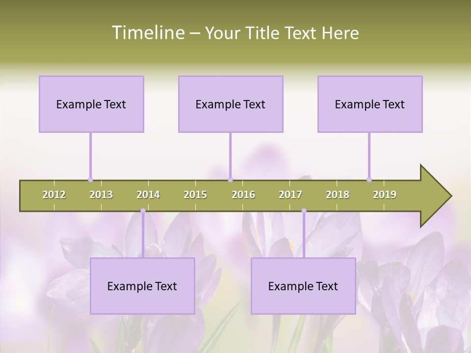 Beautiful Spring Flowers PowerPoint Template