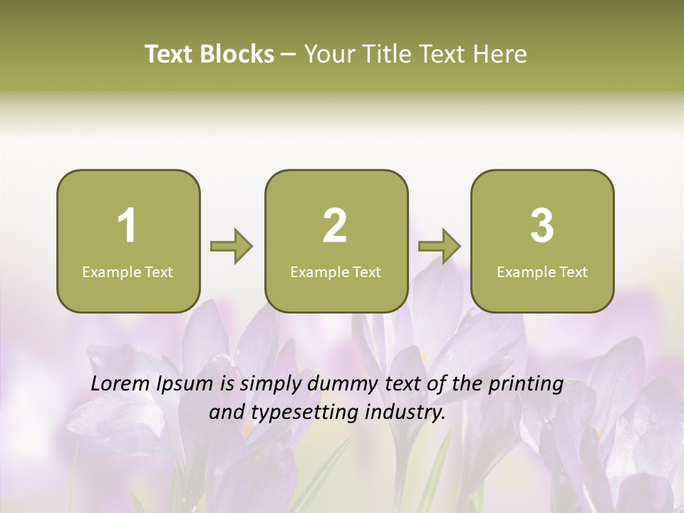 Beautiful Spring Flowers PowerPoint Template