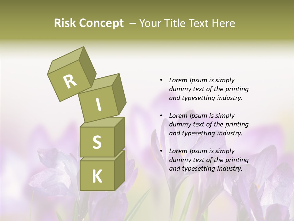 Beautiful Spring Flowers PowerPoint Template