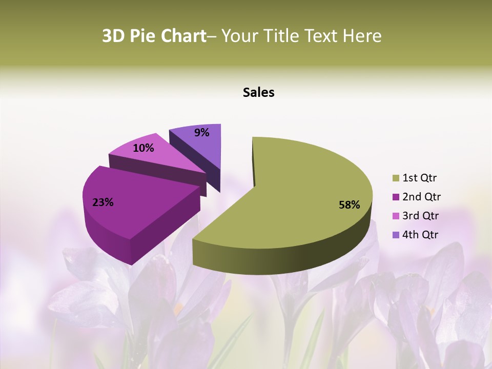 Beautiful Spring Flowers PowerPoint Template