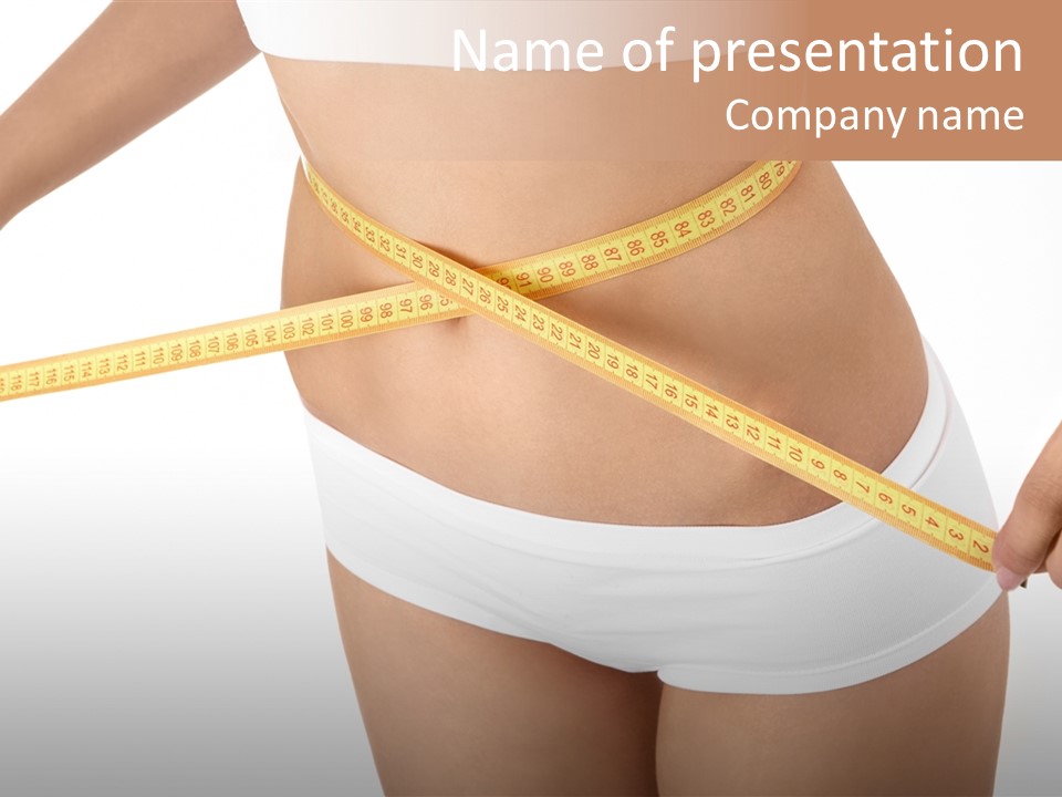 Figure Belly Woman PowerPoint Template