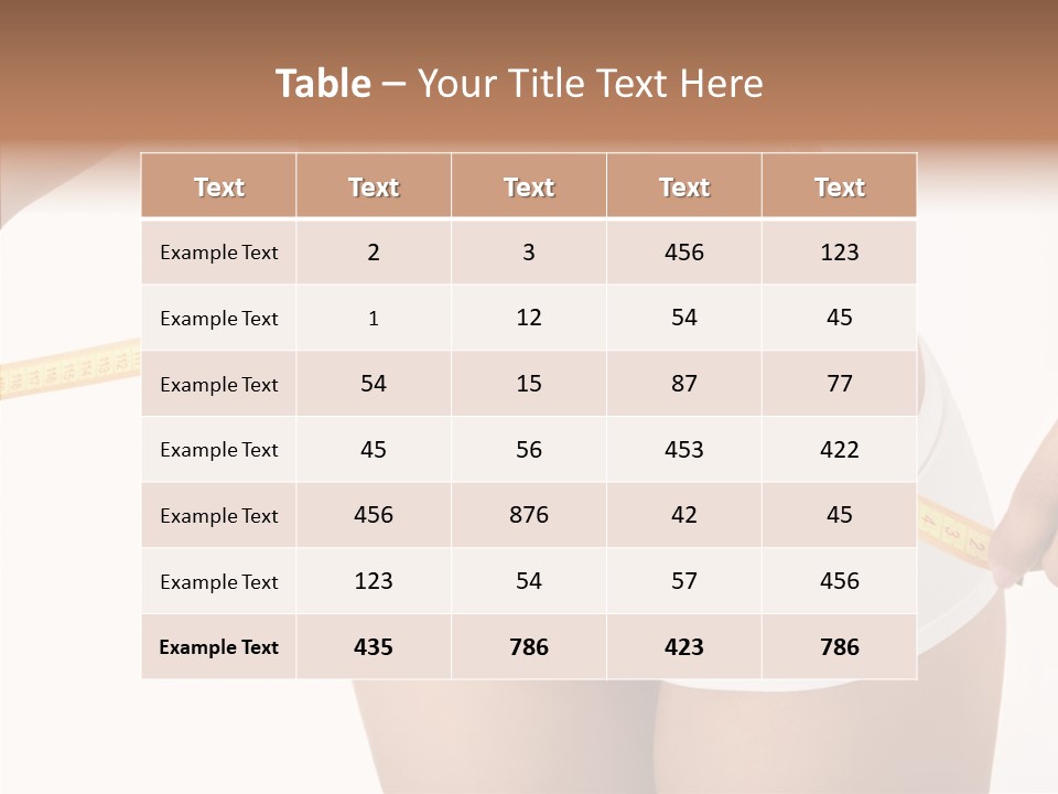 Figure Belly Woman PowerPoint Template