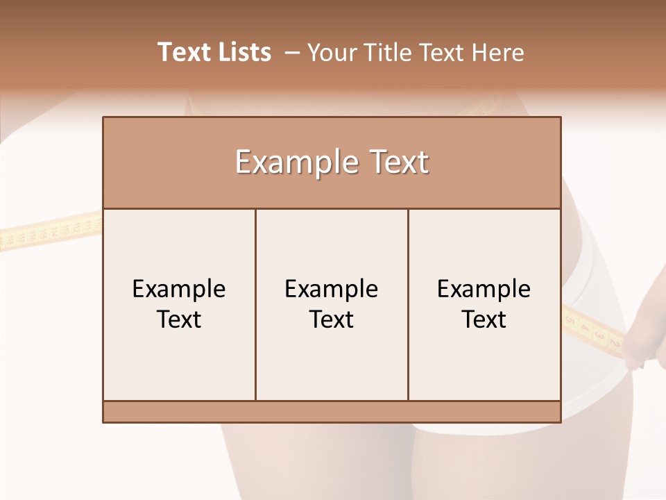 Figure Belly Woman PowerPoint Template