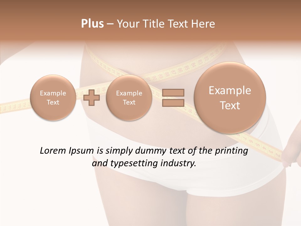Figure Belly Woman PowerPoint Template