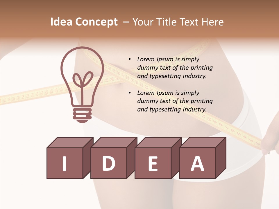 Figure Belly Woman PowerPoint Template