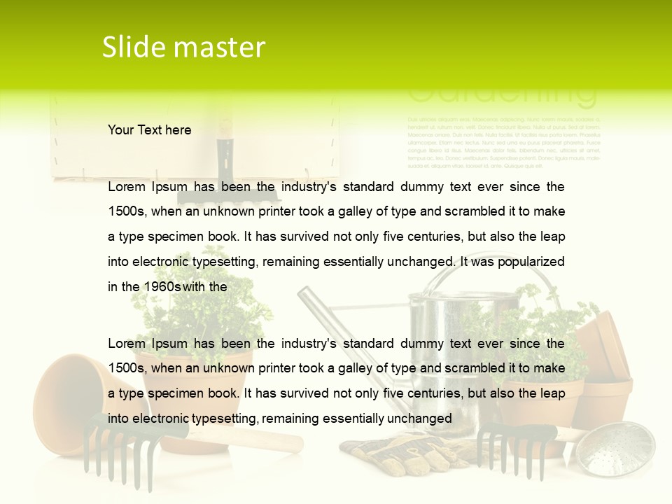 Garden Maintenance PowerPoint Template