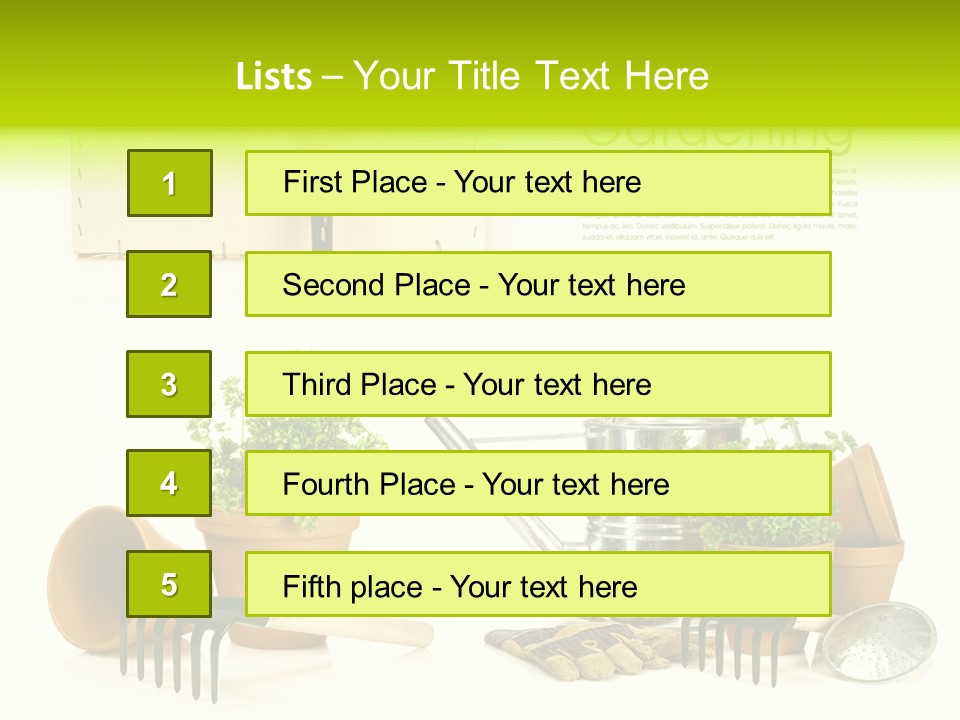 Garden Maintenance PowerPoint Template