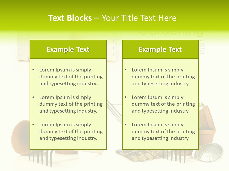 Garden Maintenance PowerPoint Template