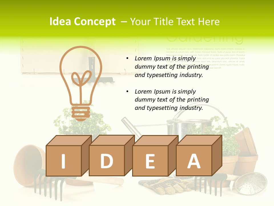 Garden Maintenance PowerPoint Template