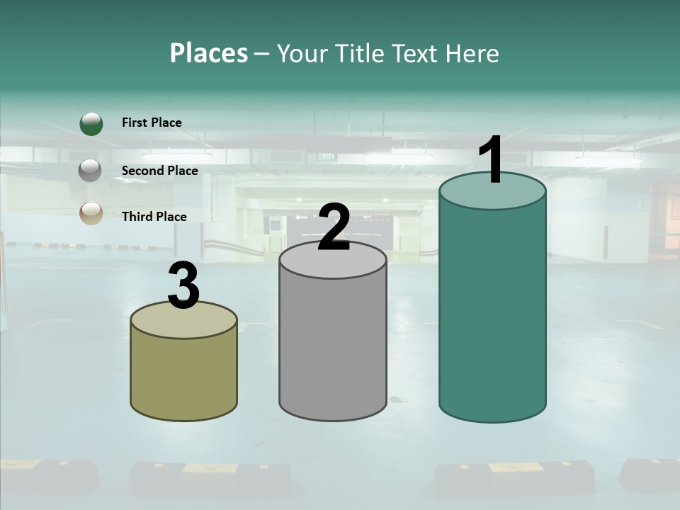 Garage Wall Tunnel PowerPoint Template