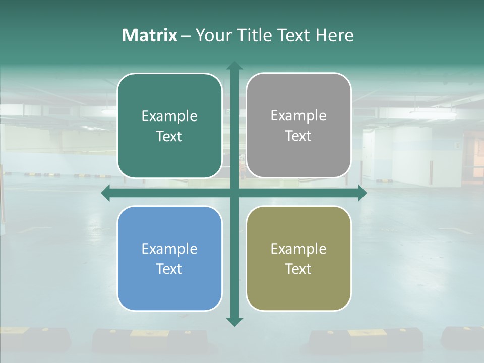 Garage Wall Tunnel PowerPoint Template