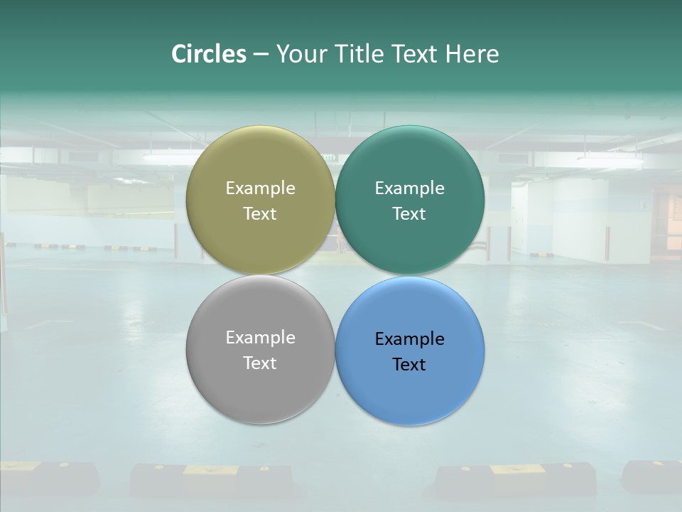 Garage Wall Tunnel PowerPoint Template