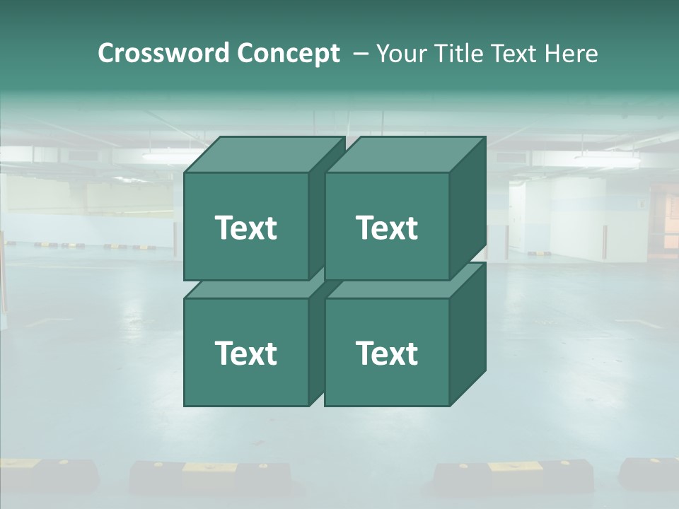 Garage Wall Tunnel PowerPoint Template