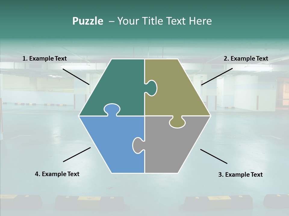 Garage Wall Tunnel PowerPoint Template