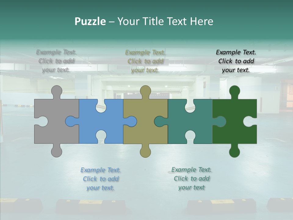 Garage Wall Tunnel PowerPoint Template