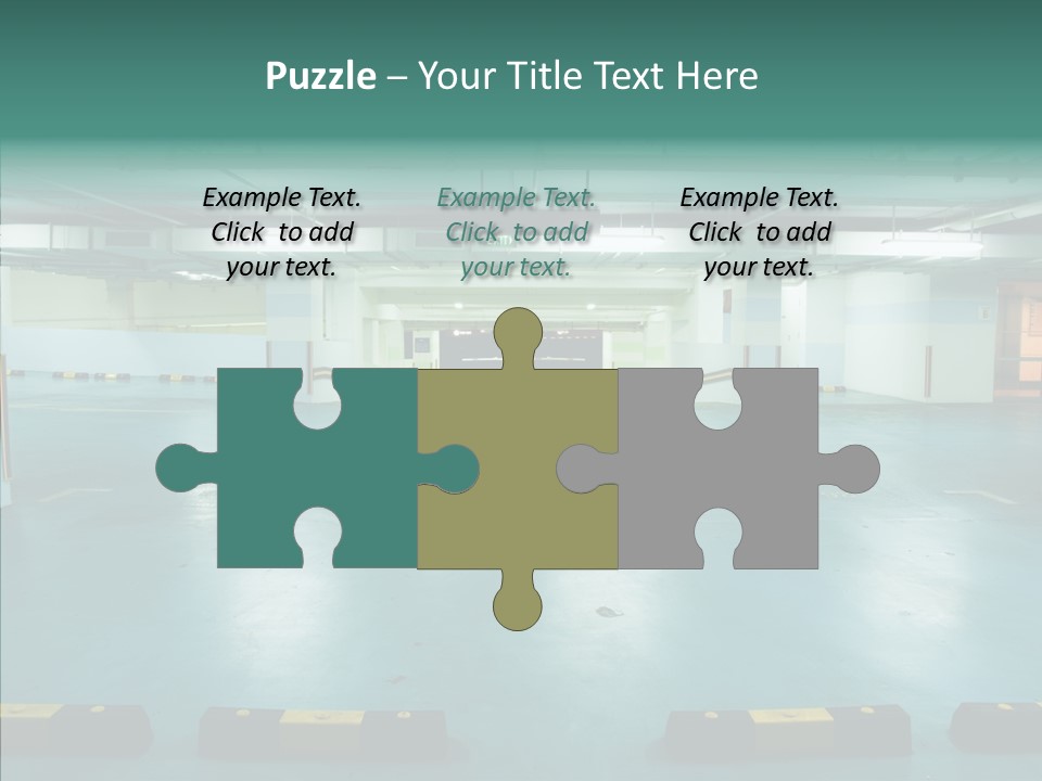 Garage Wall Tunnel PowerPoint Template