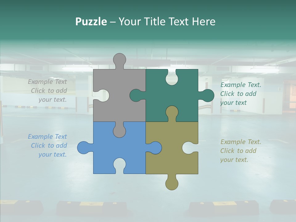 Garage Wall Tunnel PowerPoint Template