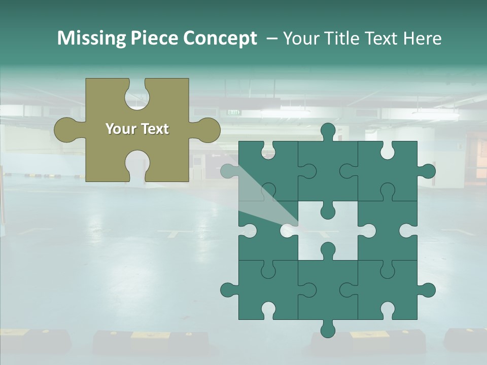 Garage Wall Tunnel PowerPoint Template