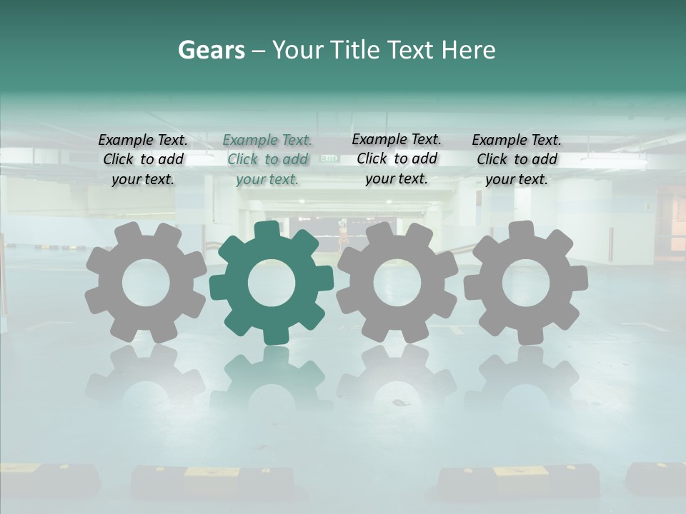 Garage Wall Tunnel PowerPoint Template