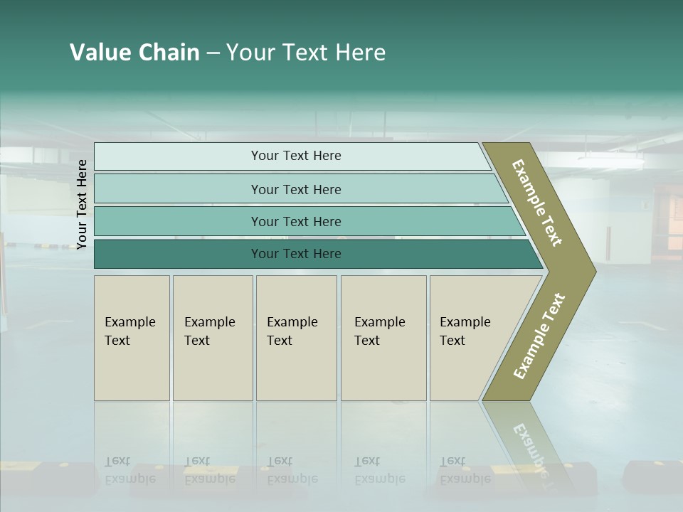 Garage Wall Tunnel PowerPoint Template