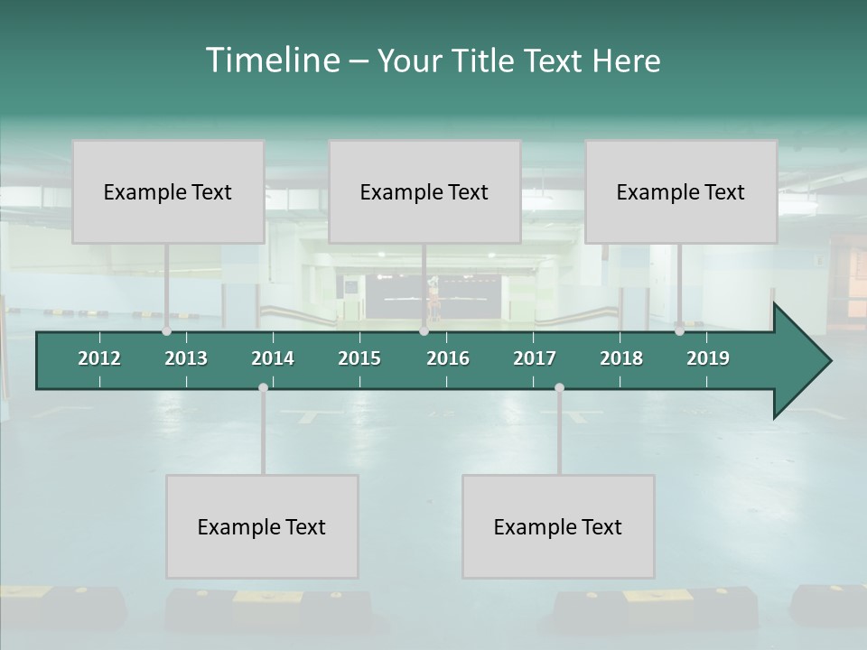 Garage Wall Tunnel PowerPoint Template