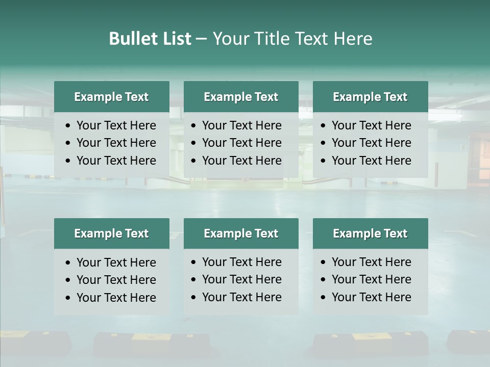 Garage Wall Tunnel PowerPoint Template