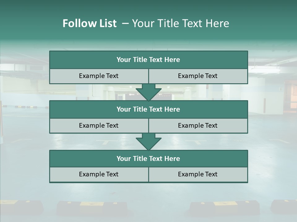 Garage Wall Tunnel PowerPoint Template