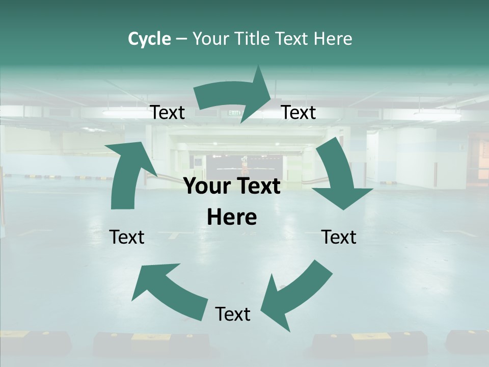 Garage Wall Tunnel PowerPoint Template