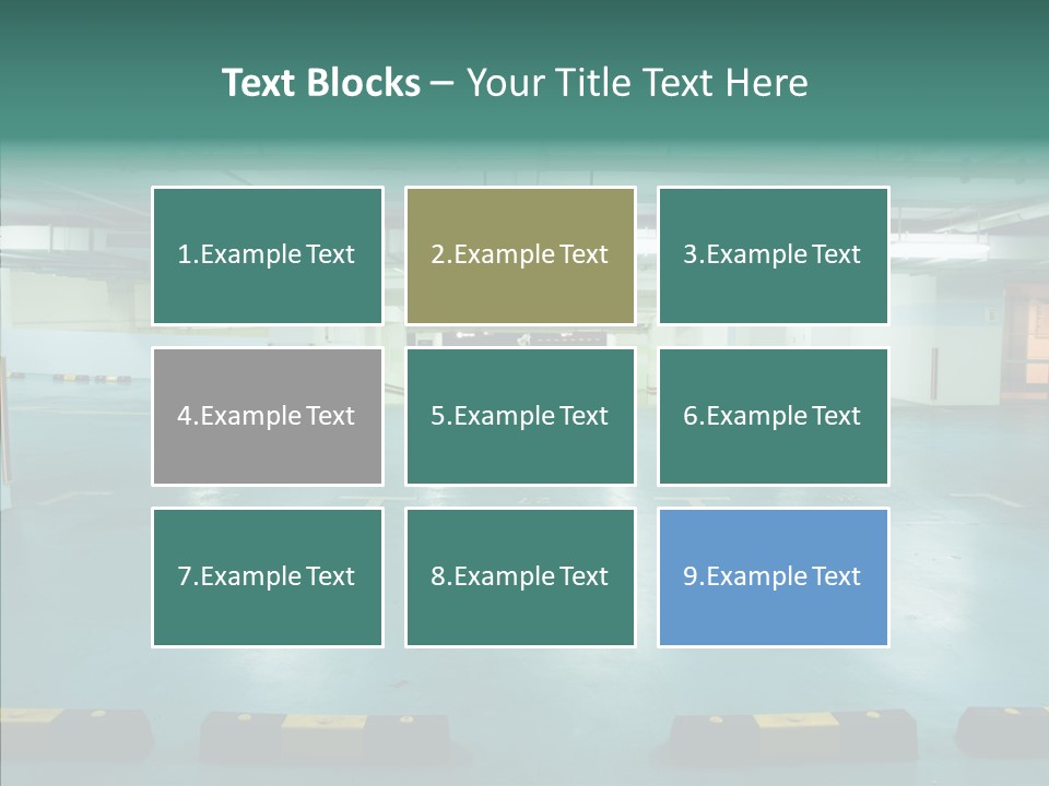 Garage Wall Tunnel PowerPoint Template