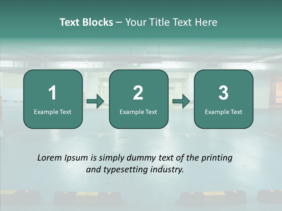 Garage Wall Tunnel PowerPoint Template