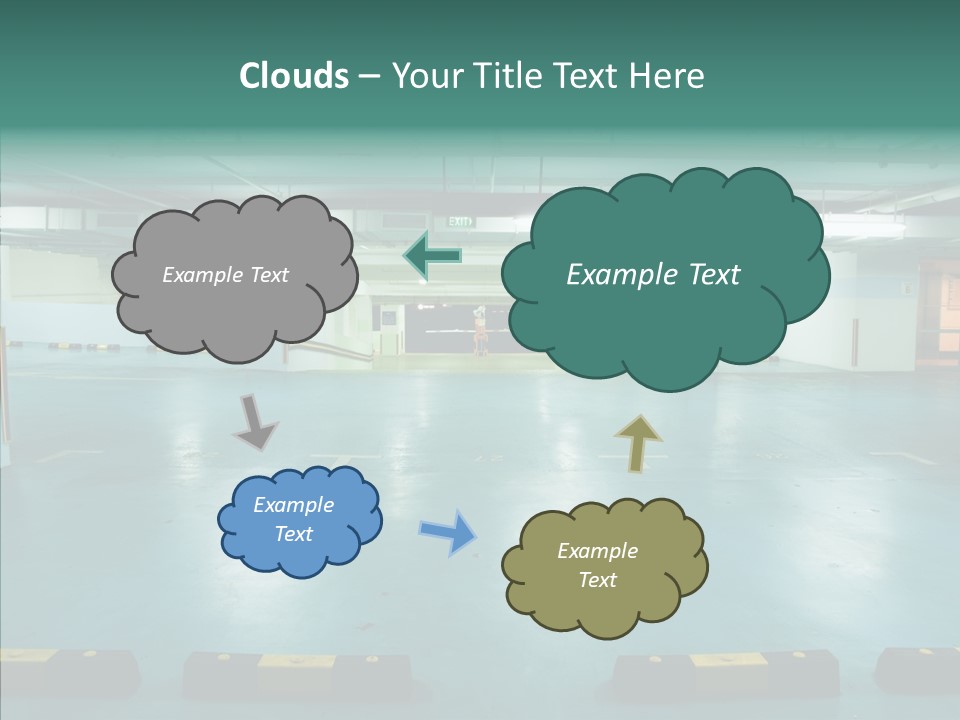 Garage Wall Tunnel PowerPoint Template