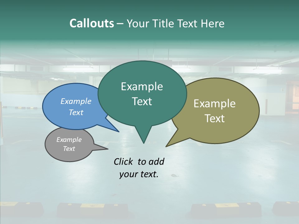 Garage Wall Tunnel PowerPoint Template
