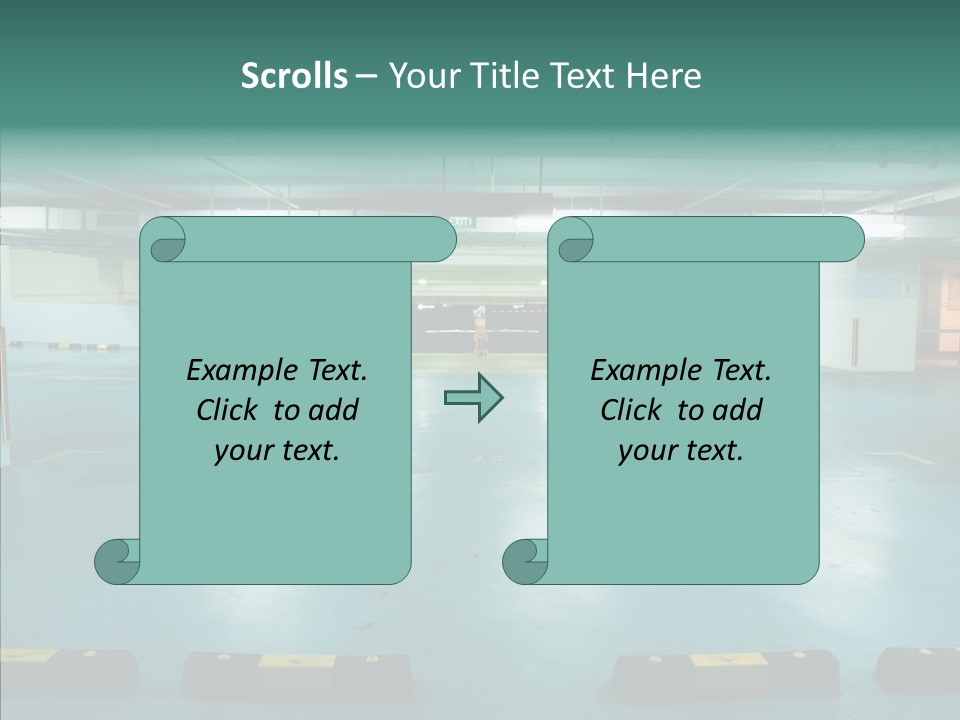Garage Wall Tunnel PowerPoint Template