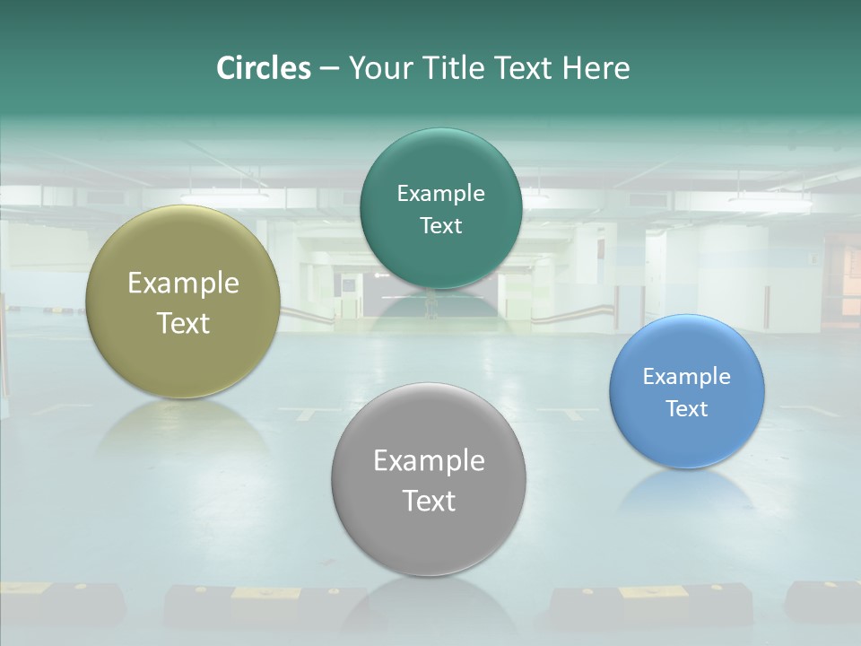 Garage Wall Tunnel PowerPoint Template