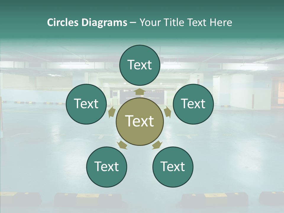 Garage Wall Tunnel PowerPoint Template