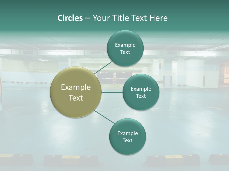 Garage Wall Tunnel PowerPoint Template