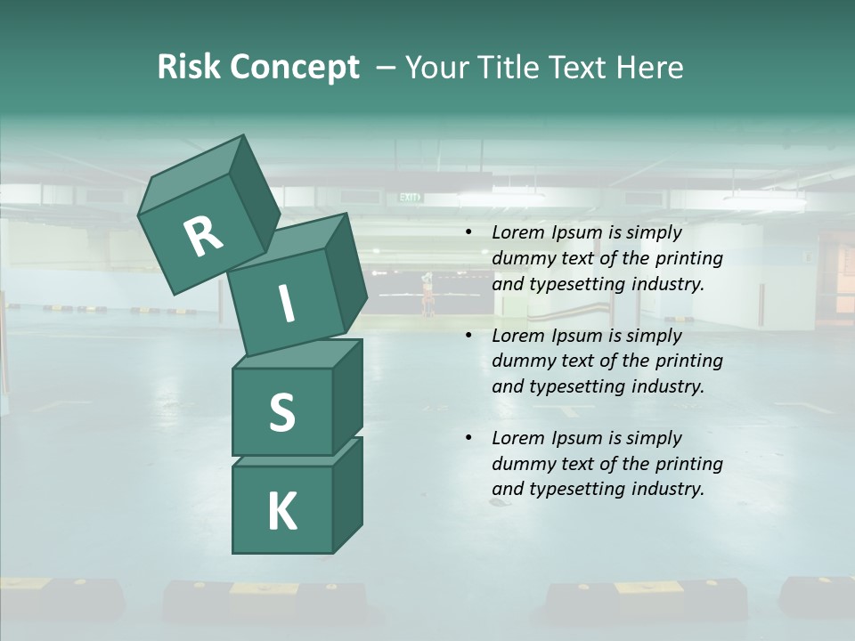 Garage Wall Tunnel PowerPoint Template