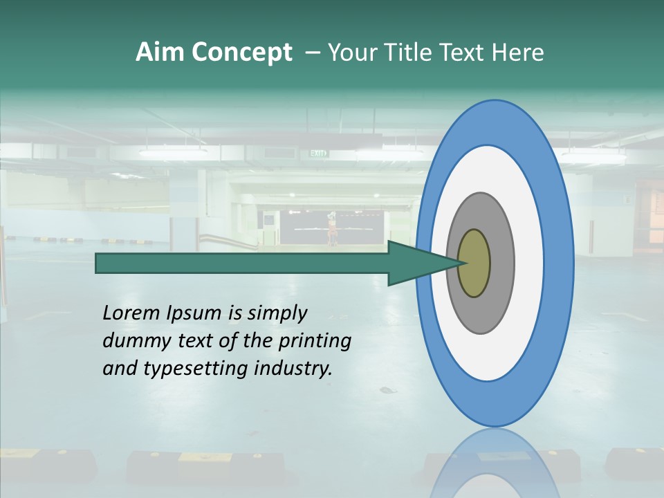 Garage Wall Tunnel PowerPoint Template