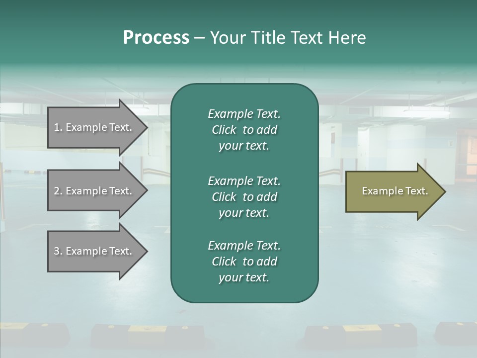 Garage Wall Tunnel PowerPoint Template