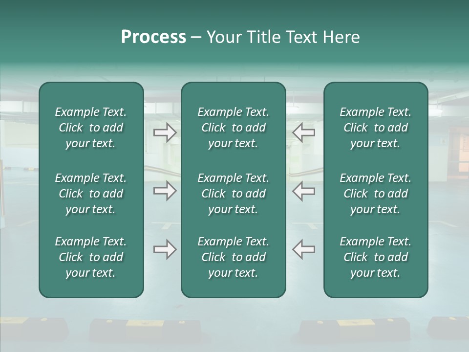 Garage Wall Tunnel PowerPoint Template