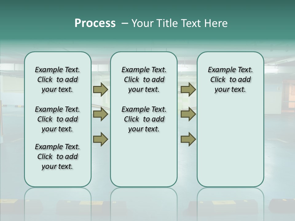 Garage Wall Tunnel PowerPoint Template