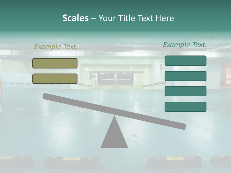 Garage Wall Tunnel PowerPoint Template